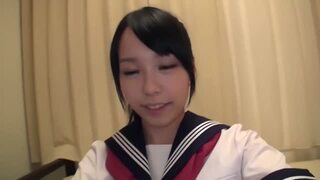 【少し出っ歯気味な堀北真希！可愛いけどそれ以上にテクが良い！】制服JKが最高級バキュームフェラで男優チンポを貪り尽くす！