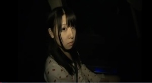 【夜中人気のない田舎の野外で露出しながら調教エッチ！】可愛くて幼さも残る女子中学生と野外ハメ撮り援助交際！