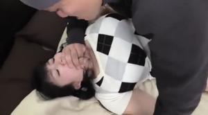 【爆乳人妻動画】「奥さん黙って犯されてくれなきゃね～」やられるのも快感になってきてマンコ濡れてる人妻