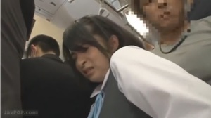 【大人しめで可愛らしい女の子を付け狙うクズ男の陰！】可愛い制服女子高生を背後から襲いセクハラ痴漢寝取りガチレイプ！